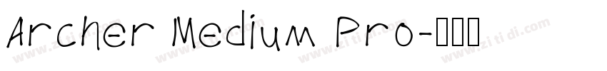 Archer Medium Pro字体转换